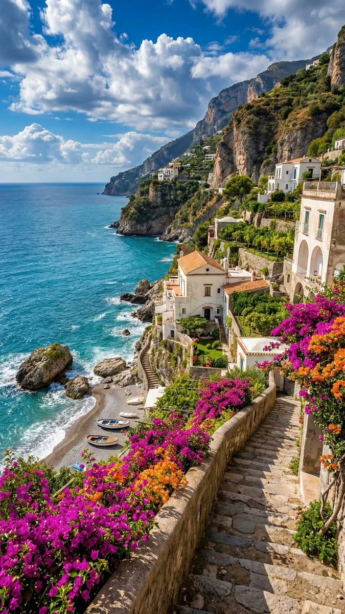 oceannvibe's tweet photo. Amalfi coast,italy https://t.co/MpUCp6rLQB