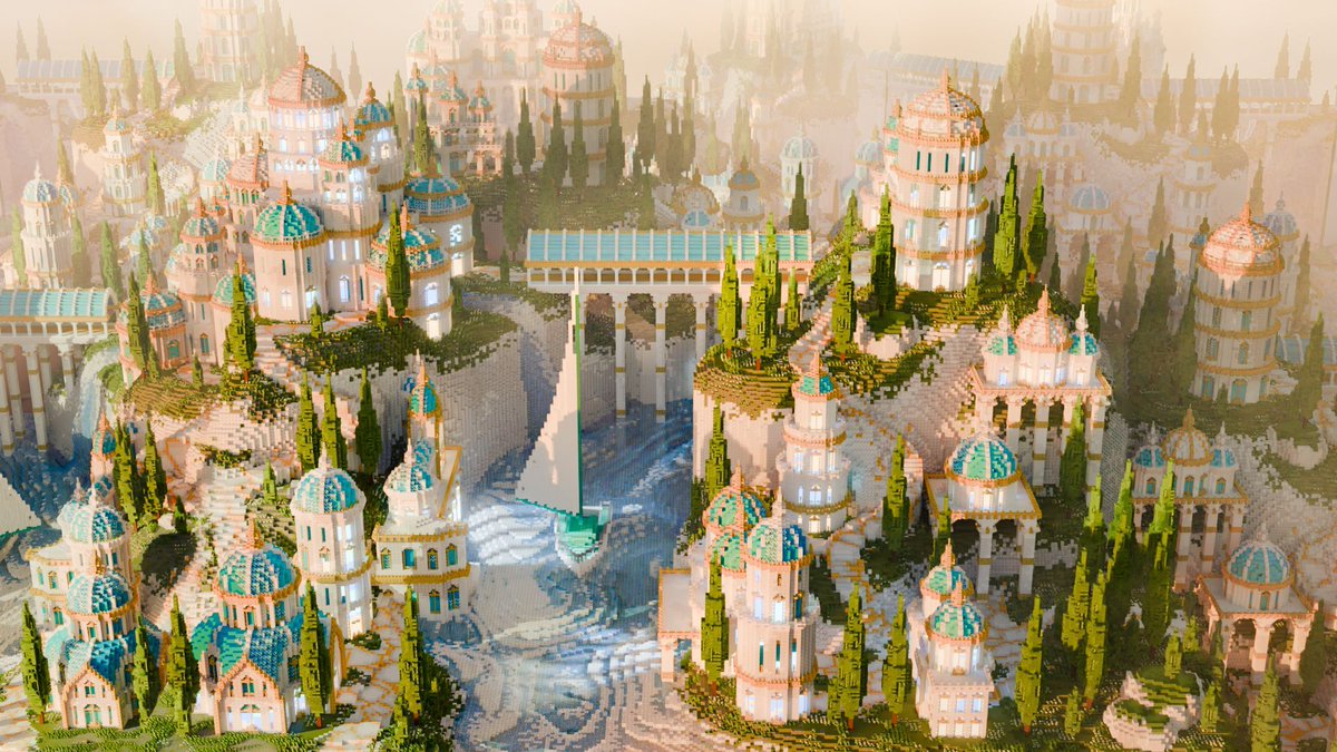 LuscianaBT's tweet photo. Celestial City ☁️⛵
Built as a personal project
An original creation by Cora
#Minecraft #MinecraftBuild #MinecraftBuilder #FantasyBuild #VoxelArt #WorldBuilding #MinecraftCreative #CelestialCity #MinecraftBuild #EpicBuild #FantasyArchitecture https://t.co/mHG5fJXEku