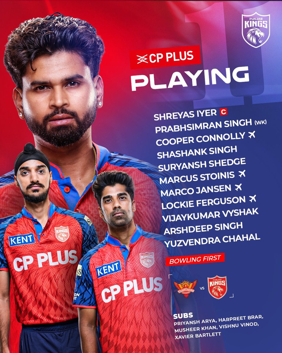 Ganex23's tweet photo. Toss won. Momentum locked.
Mark my words - tonight belongs to PBKS. 🔥

✅ Toss Winner: PBKS
✅ Match Winner: PBKS

SRH chose the wrong night to face Punjab’s energy. Expect a complete domination from start to finish. 🏏⚡

#SRHvsPBKS #PBKS #IPL2026 https://t.co/cuVPCUtI9S