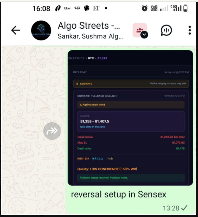 syamdevendla's tweet photo. @adakshtrader This is not random. DhiX AI  alerts will come to whatsapp directly, its agentic  driven. Please check https://t.co/46wQeK8mC0. Check both todays pullbacks. https://t.co/WQ1LNSrNGz