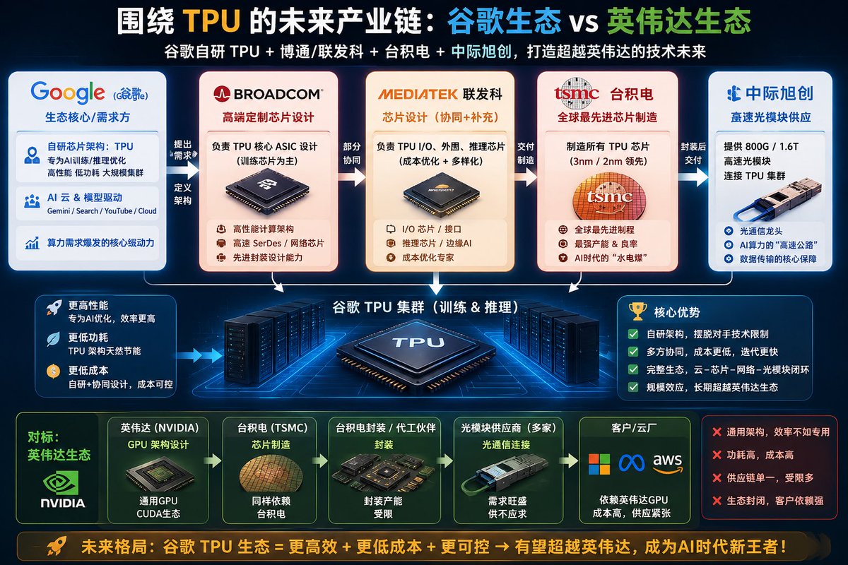 Google TPU vs Nvidia Ecosystem Infographic
