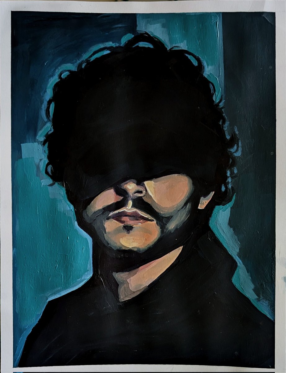gh0ststag's tweet photo. happy will graham wednesday here's a painting i did for one of my finals https://t.co/oDhozlUJQx