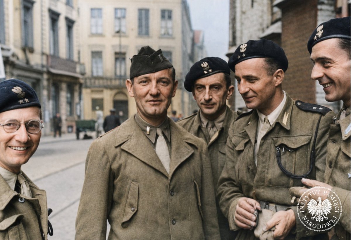 ipngovpl_eng's tweet photo. Their combat trail ended in Germany, but for many of Gen. Maczek’s soldiers, the road home remained closed.

81 years ago, Gen. Stanisław Maczek’s Polish 1st Armoured Division completed its combat trail in Wilhelmshaven.

While Gen. Anders’ 2nd Polish Corps was fighting in Italy, Maczek’s soldiers followed another route: through France, Belgium, the Netherlands and finally Germany.

Fighting under the operational command of the 1st Canadian Army, they helped close the Falaise Pocket in Normandy and liberated towns and cities across Western Europe. In France, Belgium and the Netherlands, Polish soldiers were often welcomed with enthusiasm. On German soil, they found empty streets and fear.

In early May 1945, the division reached Wilhelmshaven, a heavily fortified German naval base. On 5 May, Polish soldiers entered the city. By order of Gen. Maczek, Col. Antoni Grudziński accepted the surrender of German forces in the area.

The capture of Wilhelmshaven marked the end of the division’s combat trail. According to command estimates, 37 Polish officers and 567 non-commissioned officers and privates were killed during its campaign.

After victory in Europe, Maczek’s division served as an occupation force in the British zone of Germany. Many of its soldiers never returned to Poland, remaining in exile.

Learn more about Gen. Maczek’s 1st Armoured Division in our “Trails of Hope. The Odyssey of Freedom” project: https://t.co/rfayqW74ZJ