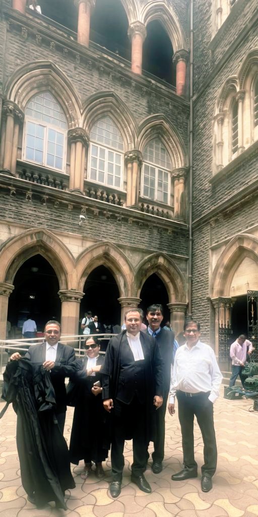 Appeared before the Bombay High Court. Satisfied to have secured a favourable order for the team of colleagues