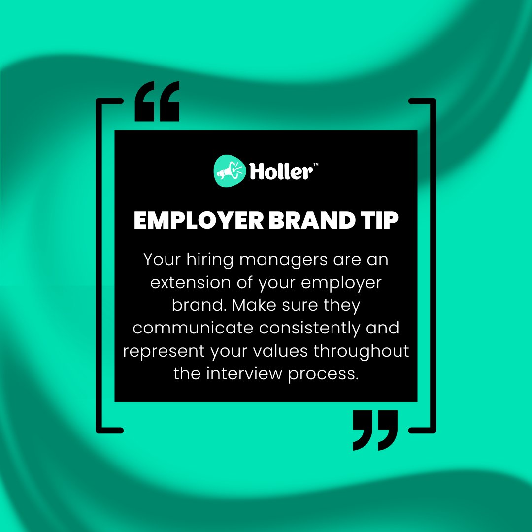 HollerGlobal's tweet photo. Hiring managers play a crucial role in shaping that experience, from first interviews to final decisions. Ensuring they communicate consistently and reflect your company values helps create a seamless and credible candidate journey👏🏻 https://t.co/aeAkxPe6DI