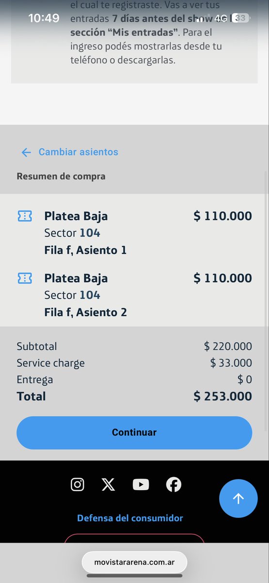 Alguien sabe porque no me deja comprar las entradas para bad gyal? queda ahí