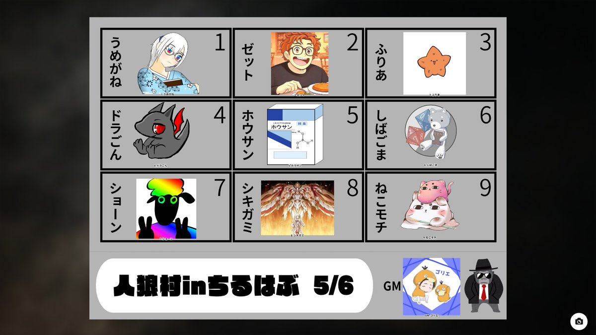 人狼してきました～
楽しかった！