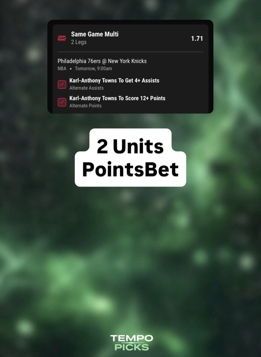 TempoPicks's tweet photo. 🏀 NBA PLAYS

#nba #nbatips #nbaplayoffs https://t.co/VIKSJqlxNu