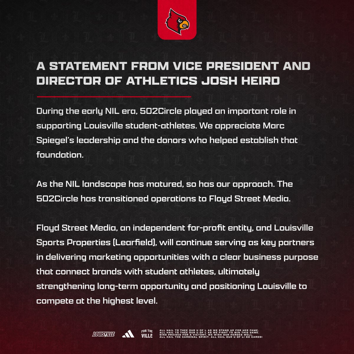 Louisville Athletics tweet media