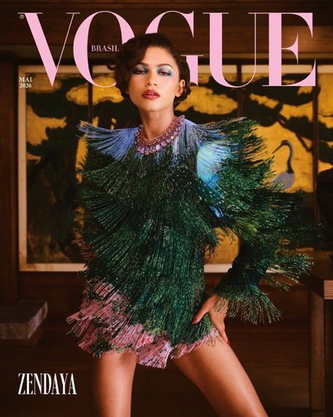 Zendaya just blessed the cover of Vogue Brasil 📸🌺
