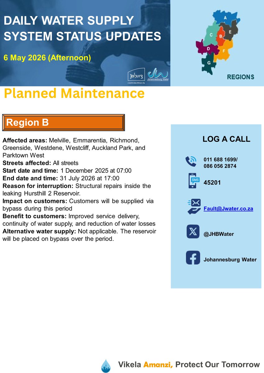 Johannesburg Water tweet media