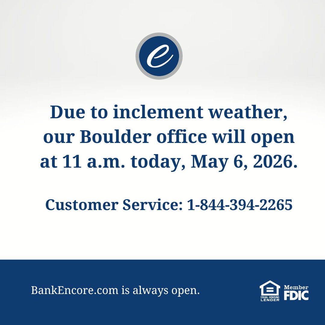 Encore Bank tweet media