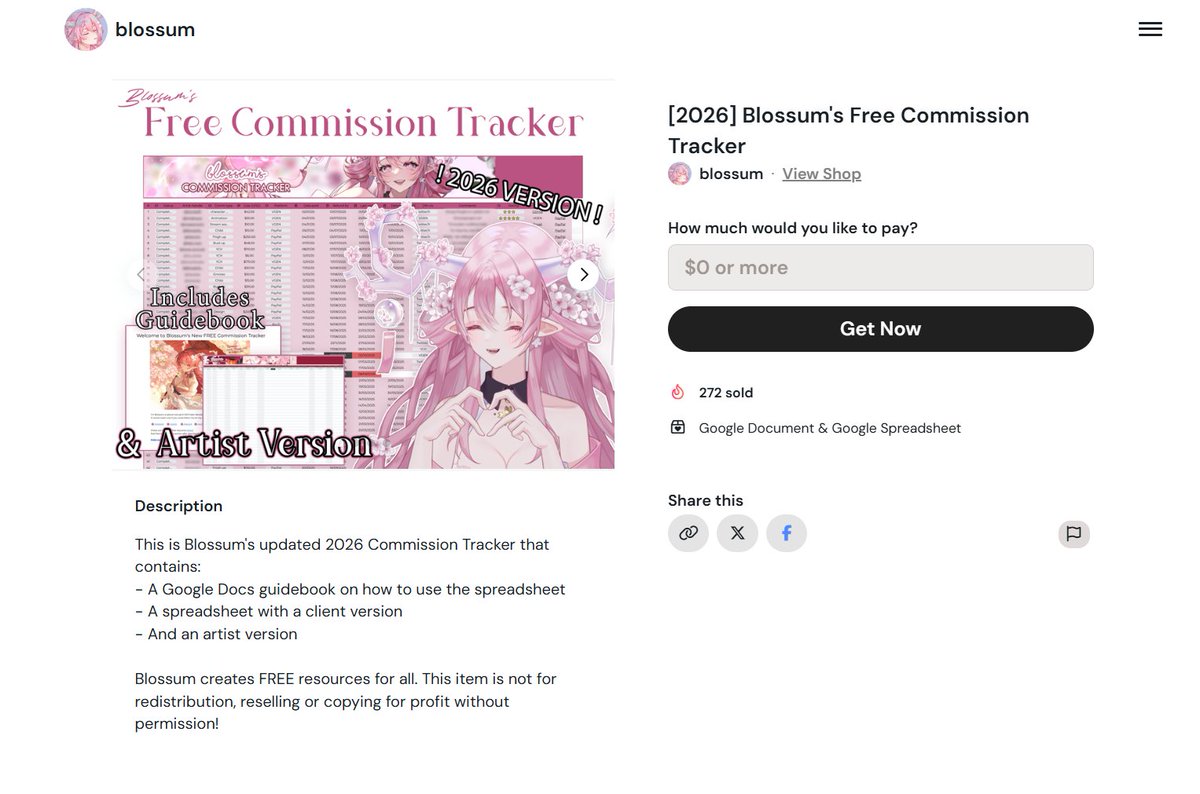 blossumVT's tweet photo. ♡ Free Commission Tracker ♡

Are you staying on top of your commissions so far in 2026 ? As both an artist and a client, my free tracker warns you when deadlines are approaching 🚩 https://t.co/dBiKFaH2Wr