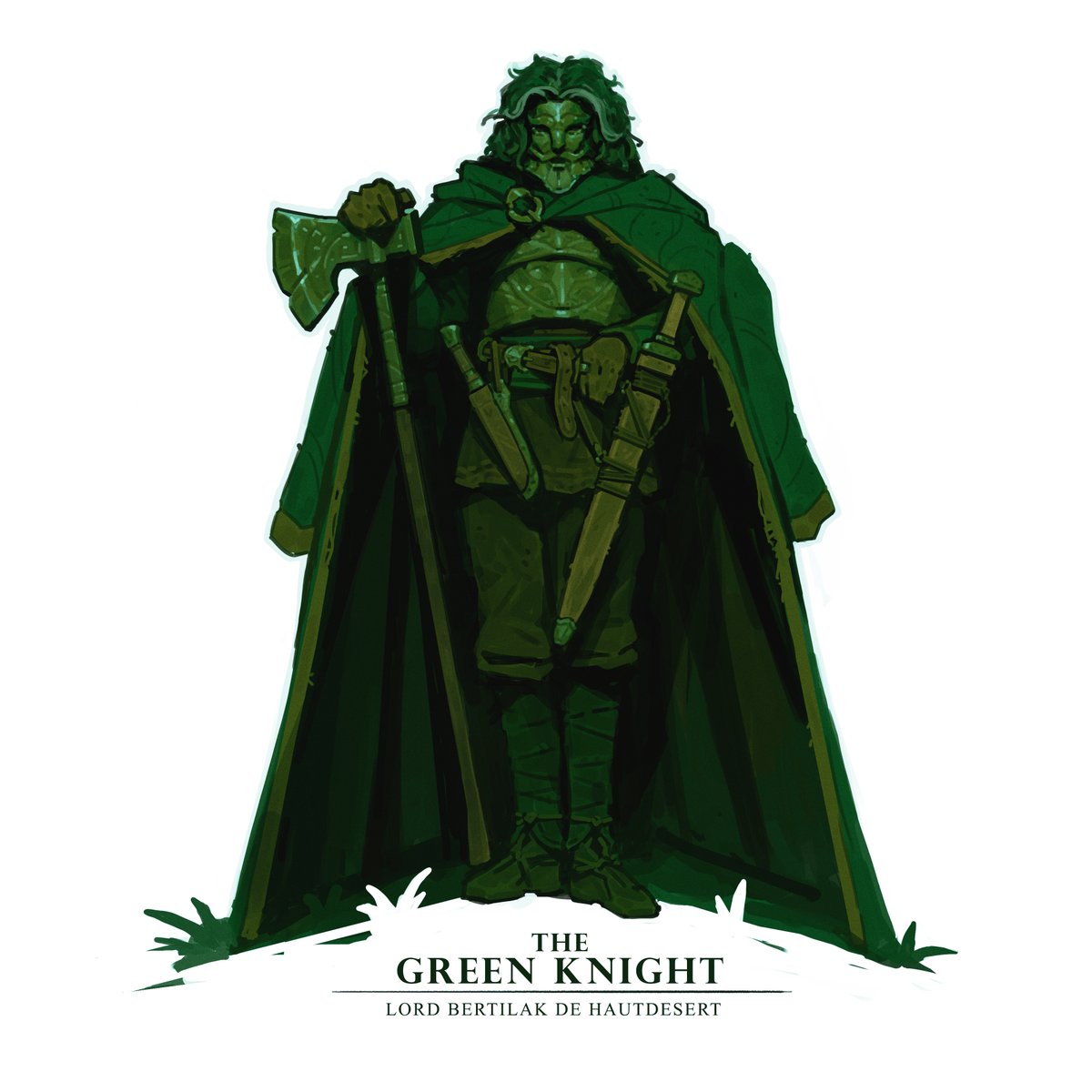 partyflies's tweet photo. The Green Knight: Lord Bertilak of High Forest.
I really like the character. A jovial, well-loved lord with power over the Green. I wanted to aim for that old-school fantasy yet grounded design. Oxidised sculpted armour and earthy attire to evoke that famous, nature-inspired look https://t.co/P02oe4HAE4