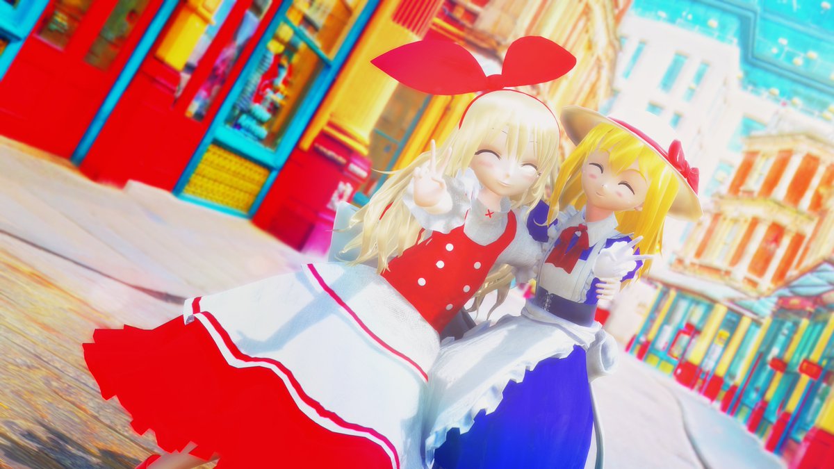 honobonoyuto's tweet photo. #深夜の真剣MMD60分一本勝負
#カナ・アナベラル　#エレン
お題：カナ https://t.co/Z34tlwUC6c