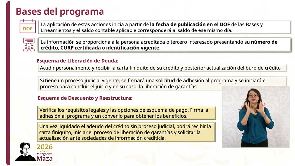<a href="/Claudiashein/">Claudia Sheinbaum Pardo</a> <a href="/monicaferbal/">Mónica Fernández Balboa</a> #MañaneradelPueblo 🟣 | Mónica Fernández Balboa, (<a href="/monicaferbal/">Mónica Fernández Balboa</a>) titular del Instituto para Devolver al Pueblo lo Robado (INDEP), informa que también serán beneficiados pequeños productores con la liberación de sus garantías crediticias del FND. En Tabasco son 1,462 productores.