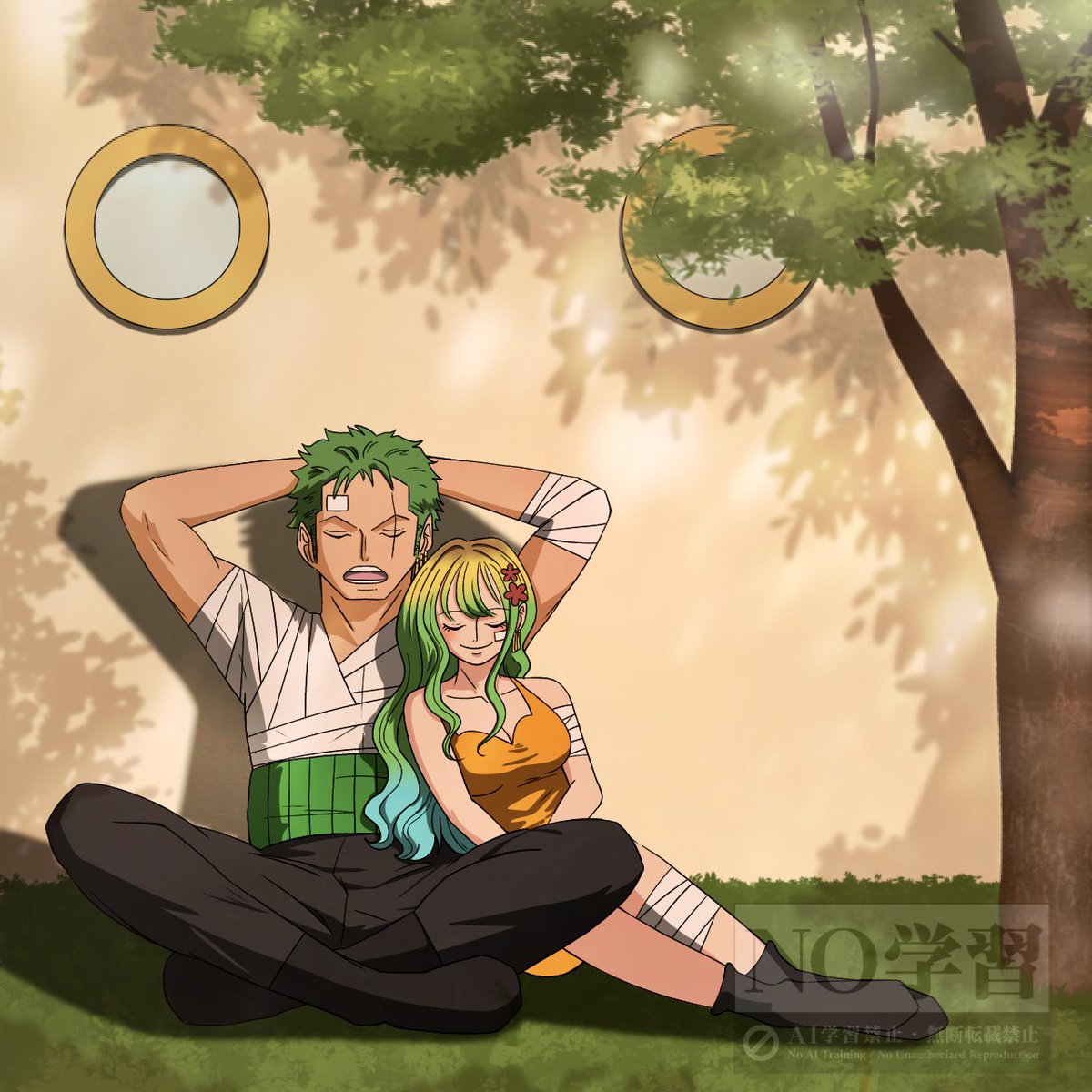 Zoro_biglove's tweet photo. ⚔️夢
⚠︎︎夢主顔あり

『つかの間の休息』

 #OPプラス https://t.co/8jfUf1Rfqq