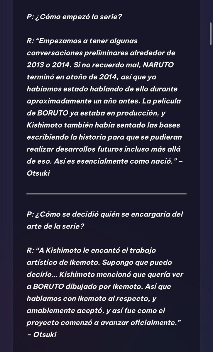 Code_VI_'s tweet photo. @Maguixx77 @lunadarciel Que Ikemoto esté a cargo desde el capítulo 52-53, y se contradigan con lo que informaron en el comunicado lláma la atención.

De igual forma el diseño de Boruto poco podía cambiar si la expectativa siempre ha sido llegar a lo que vemos en la escena futura del primer capítulo. https://t.co/LCYGxHEzCa
