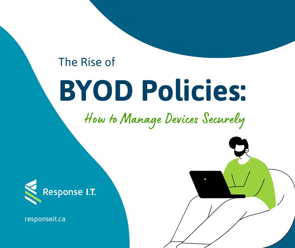 Response_IT's tweet photo. 📱💼 Rise of BYOD? Manage devices securely with encryption, access controls, MDM tools, and employee training. Balance productivity &amp; security!  

#BYOD #CyberSecurity #MobileSecurity #ITManagement #RIT #ResponseIT https://t.co/tcFKjcSn7R
