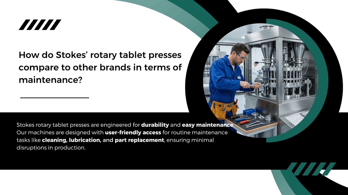 StokesTP1896's tweet photo. How do Stokes presses compare on maintenance?

Built for durability + easy access—simplifying cleaning, lubrication, and part replacement.

More FAQs:
https://t.co/3rtv77p9eU https://t.co/3xt5BlqBZb