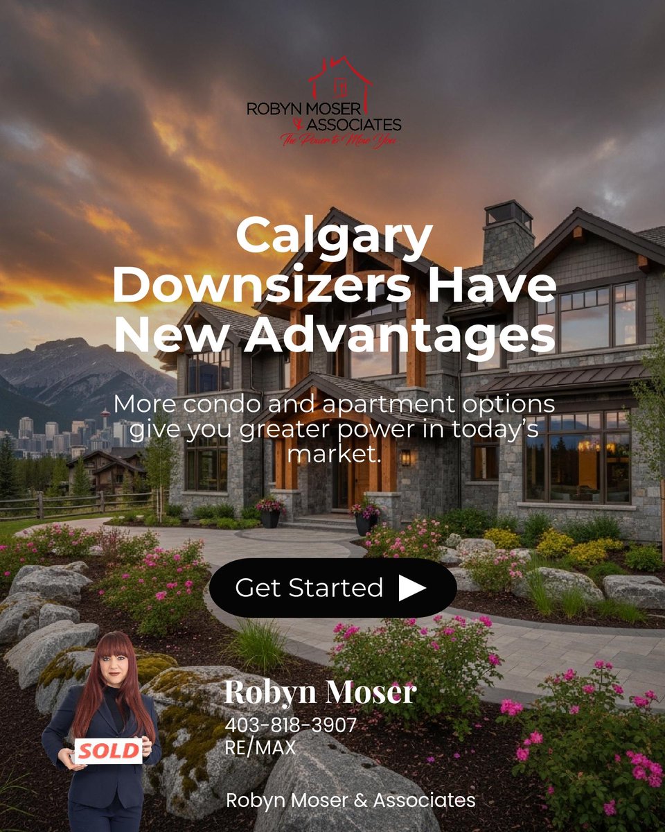 RobynMoser's tweet photo. Calgary downsizers now have the upper hand, expanded condo and apartment choices mean more power to find the right fit with less competition.

Would you go for a low-maintenance lifestyle right now? https://t.co/yYDAODyfuz