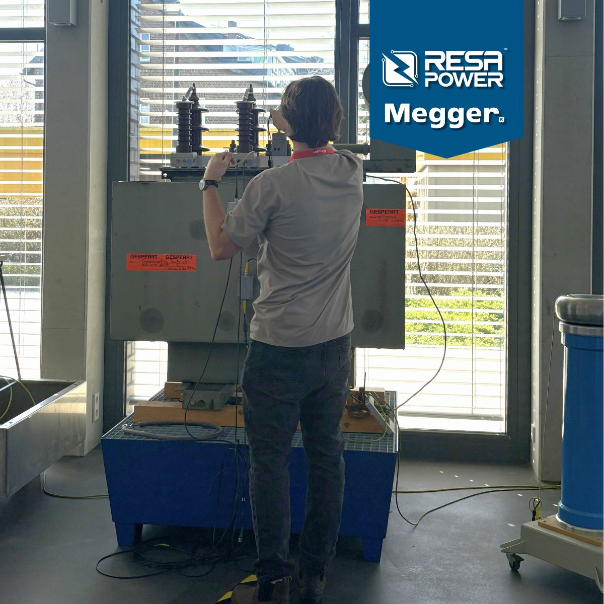 ResaPower's tweet photo. RESA Power recently completed partial discharge training with Megger in Germany as part of our continued focus on advanced electrical testing and diagnostics.

#RESAPower #RESAPowerService #PartialDischargeTesting #ElectricalTesting #PowerSystems #ElectricalMaintenance https://t.co/jnW0AZHJC6