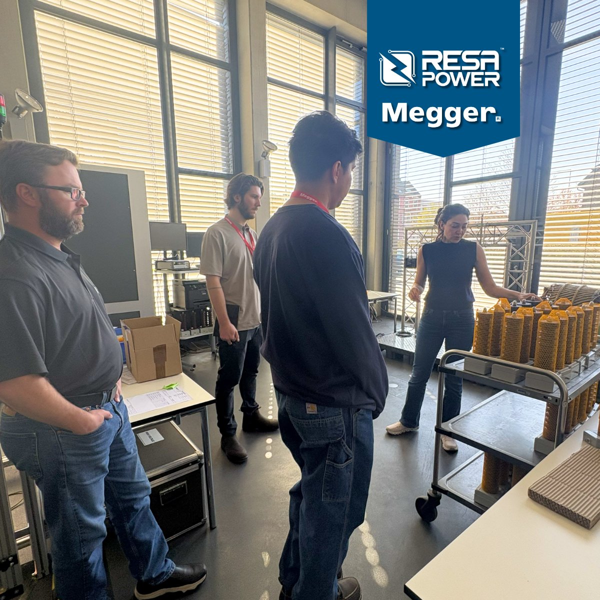 ResaPower's tweet photo. RESA Power recently completed partial discharge training with Megger in Germany as part of our continued focus on advanced electrical testing and diagnostics.

#RESAPower #RESAPowerService #PartialDischargeTesting #ElectricalTesting #PowerSystems #ElectricalMaintenance https://t.co/jnW0AZHJC6
