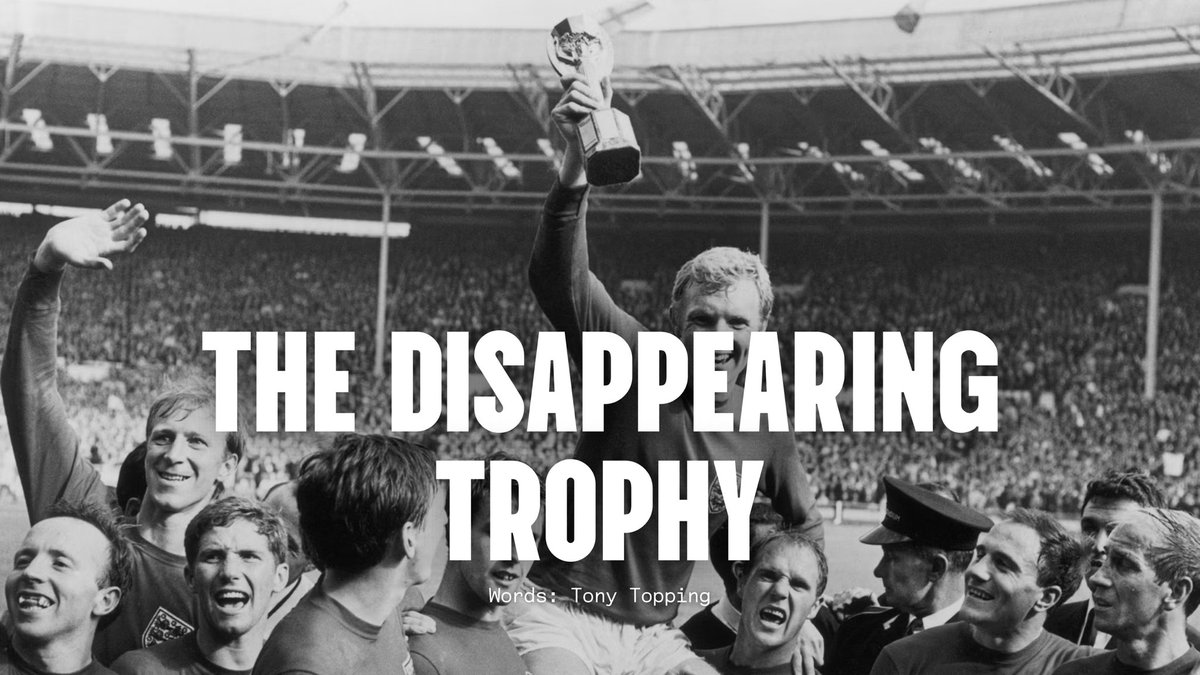 New Article: The Disappearing Trophy

After England won the World Cup in 1966, the trophy mysteriously disappeared.

Enter conspiracy theories, replicas and Pickles the dog who found the original Jules Rimet trophy.

Words: <a href="/terrythomas1/">Terry Thomas</a> 

Available to read on our website ⬇️
