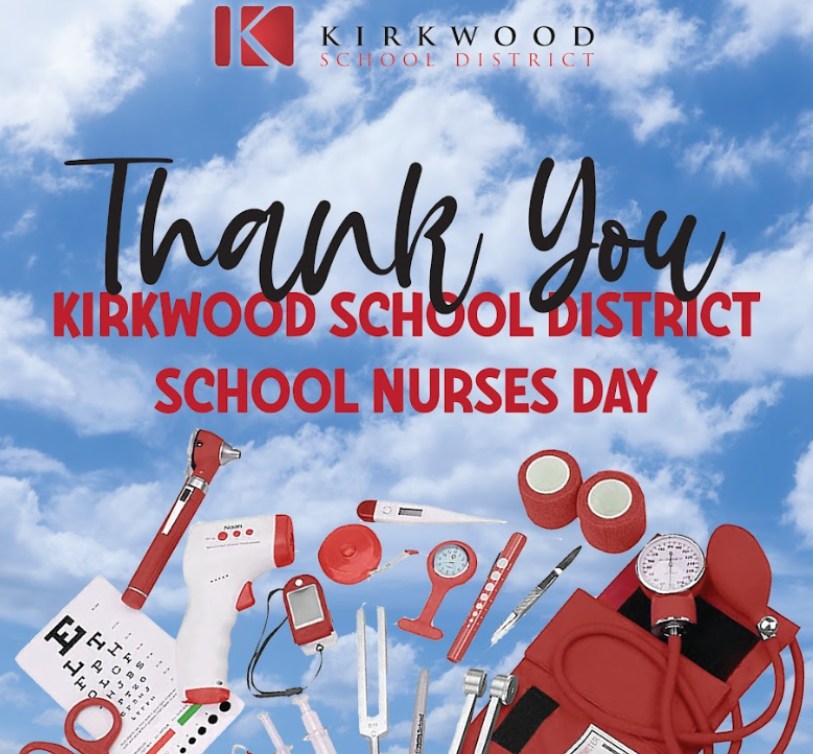 NipherMiddle's tweet photo. Today is National School Nurses Day! Today and every day, we want to thank our amazing medical professionals who help keep our students and staff healthy. Thank you to our very own, Nurse Meaghan, and a special shout out to Nurse Dena and all of our amazing KSD nurses! https://t.co/JgPebkykFq