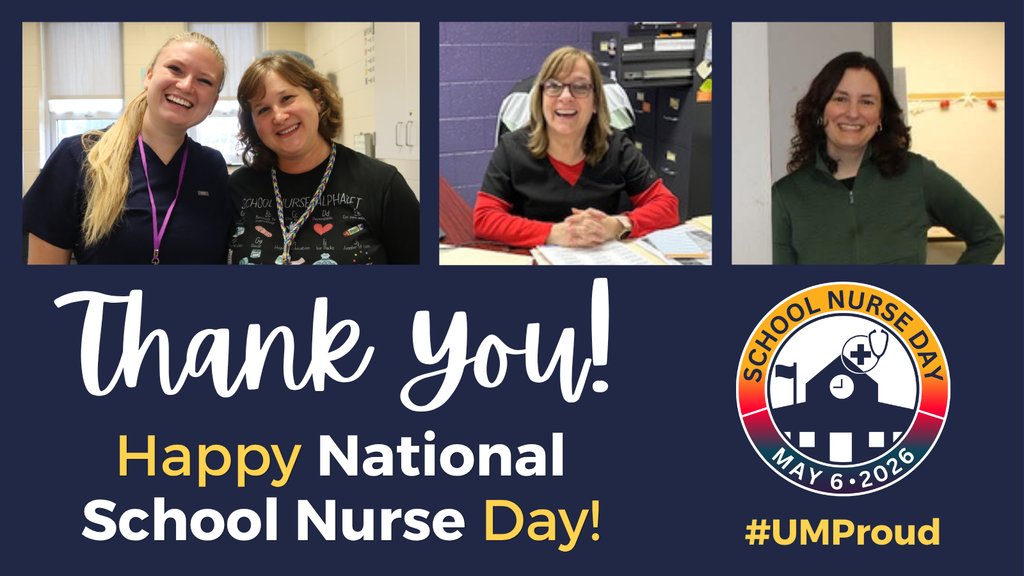 UpperMorelandSD's tweet photo. Happy National School Nurse Day! 💜 Thank you for keeping our students safe, healthy, &amp; supported. You make a difference in the lives of our students &amp; families every day. #UMProud https://t.co/EqQv8SEmEY