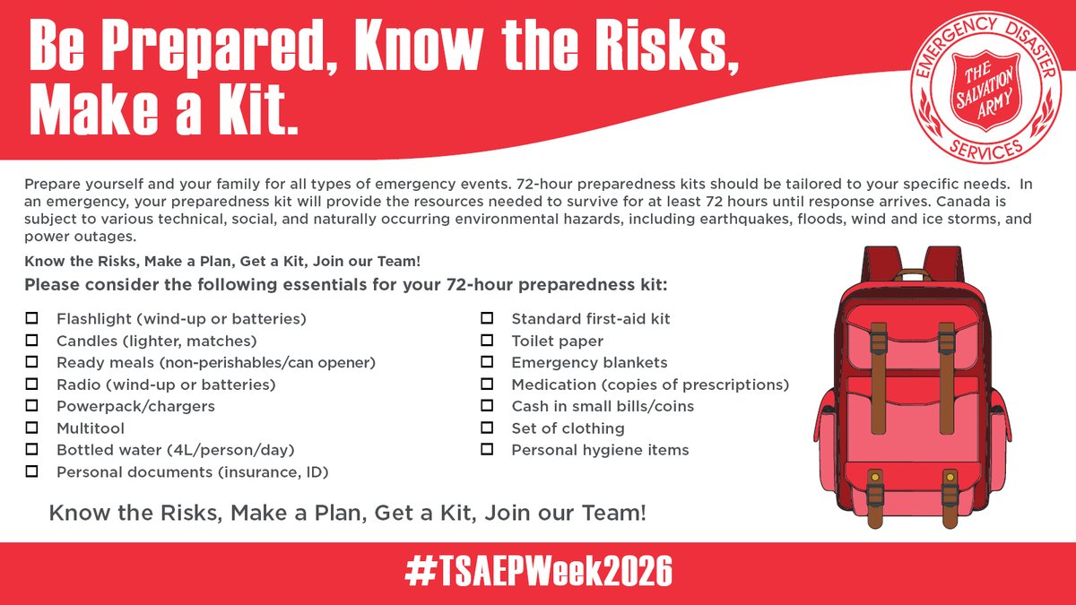 SAmaritimes's tweet photo. The most common emergencies happen around the home, yet less than half of Canadians are prepared. It is crucial to know the risks, make a plan, get an emergency kit. 

Learn more about how to get prepared - visit https://t.co/hifjr45YKA. https://t.co/PX5d0NiFsO