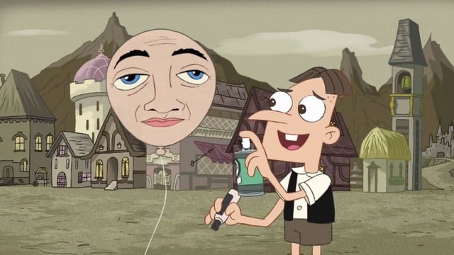 formulaswiftie's tweet photo. @albonisme oh my god it’s balloony from phineas and ferb https://t.co/shpMGZAhig