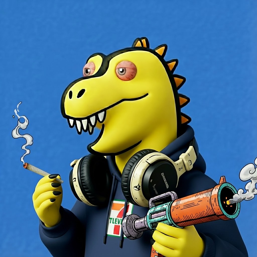 BeautifuKX's tweet photo. LUCI loves nature.
The smoke is part of the ritual.
A dino soul wrapped in streetwear,
built like a forbidden collectible from a strange luxury universe.
🦖 Dino energy
🌿 Nature coded
💨 420 aura
🧿 Cult identity
#TheCultOfLUCI #LUCI #NFTArt #PFPCollection #web3 https://t.co/nMh7bMym7p