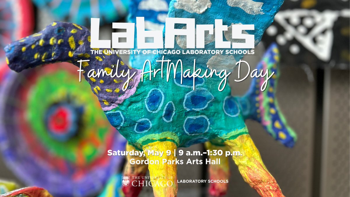 uchicagolab's tweet photo. Pancakes + art = the perfect Saturday 🥞🎨

Join us May 9 (9–1:30) for LabArts Family Artmaking Day!

Free breakfast and hands-on activities like LED sculptures, TinType portraits, paper and book making, and more.

Create together—and take your art home.

#UChicagoLab #LabArts https://t.co/hOjuDljr5k