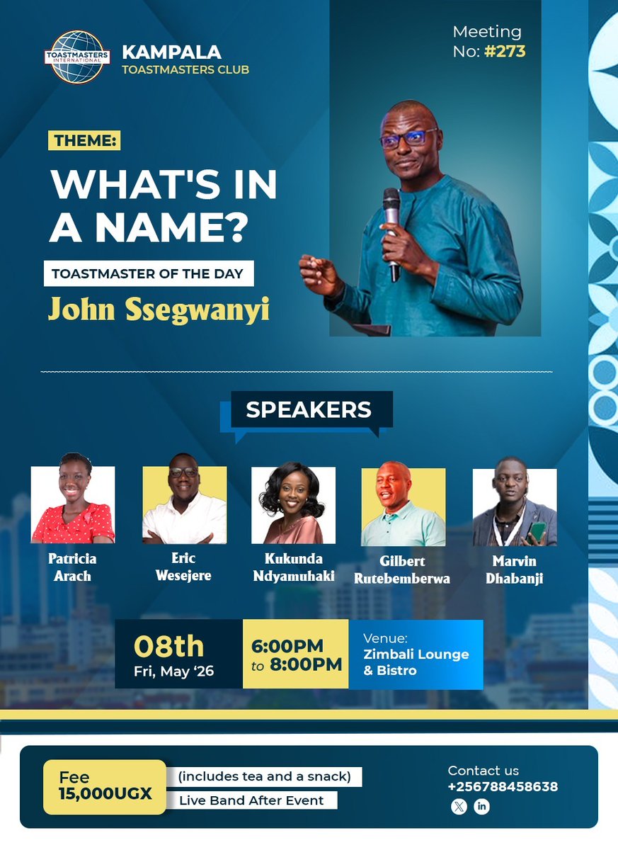 Kampala Toastmasters tweet media