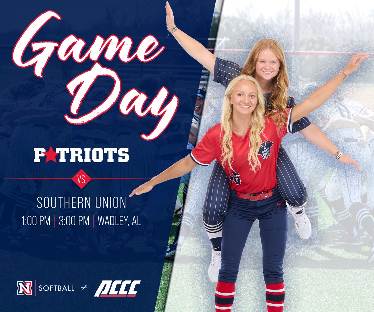 NWSCC_SB's tweet photo. Last Conference Series!
๐ Southern Union
๐ 1:00 PM / 3:00 PM
๐ Wadley, AL
#RingThe๐ #ChuggaChugga https://t.co/OeiVTZwOph