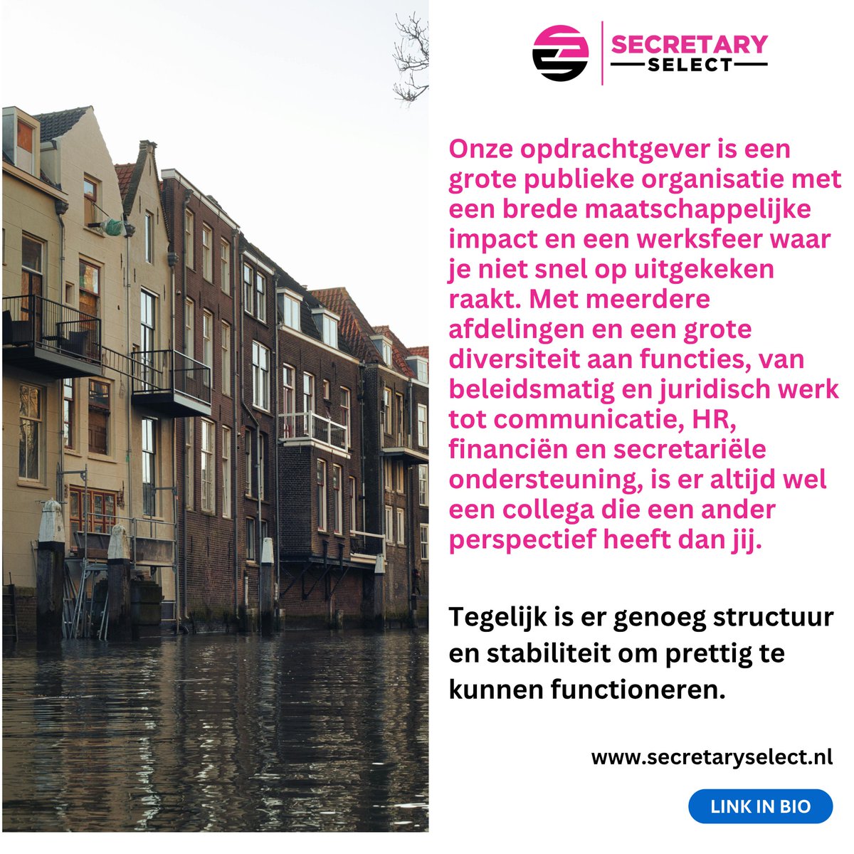 SecretarySelec's tweet photo. ✨ Vacature: Management Assistent in Leiden (€4.550) ✨
📍 Locatie: Leiden
🎓 Opleidingsniveau: MBO+/HBO
🏠/🏢 Op locatie: Op kantoor
📆 Vast of tijdelijk: Vast
💰 Salaris: Tot €4.550 o.b.v. 40 uur (incl. 13e maand)

Interesse? https://t.co/ZivQ0brq3l https://t.co/eeFvox1vMS