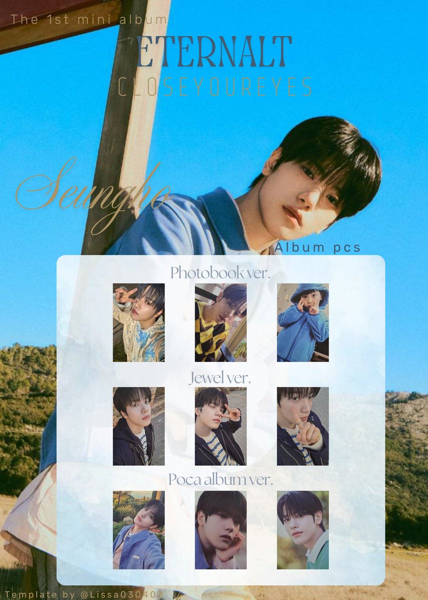Lissa030403's tweet photo. CLOSEYOUREYES
Eternalt template 
Album photocard 
#CLOSEYOUREYES #ETERNALT #SONGSEUNGHO 
#SAKURADAKENSHIN #SEOKYOUNGBAE 
#클로즈유어아이즈 https://t.co/rfGDuFoRSo