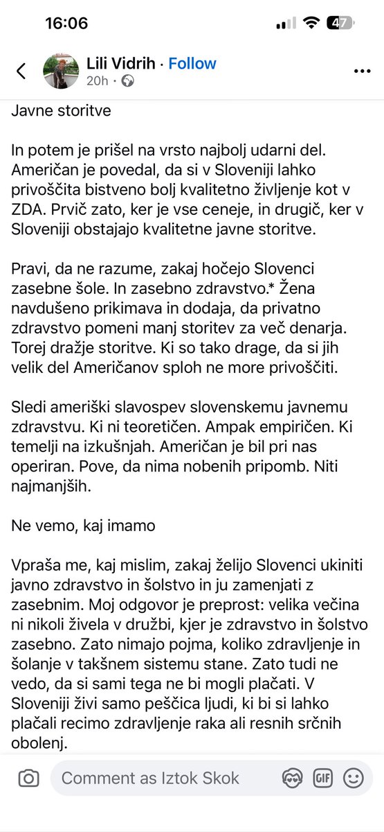 Zakaj iz ZDA v Slovenijo, le preberte in poglejte kaj vam ponuja skrajna res skrajna desnica