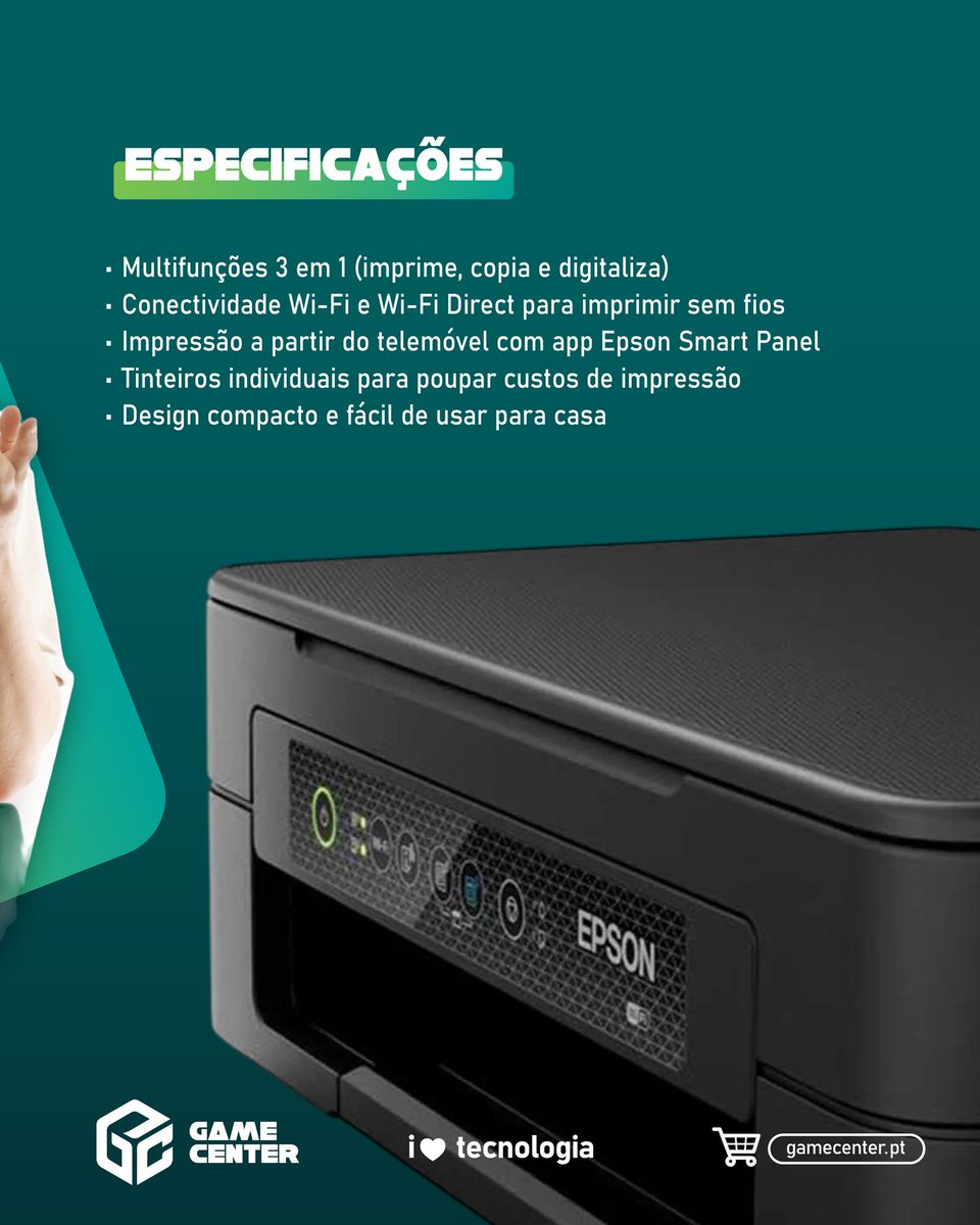 gamecenterpt's tweet photo. 📷📷 Epson Expression Home XP-2200
Prática, compacta e pronta para o dia a dia.
Imprime, copia e digitaliza com facilidade — em casa ou no escritório.
Soluções simples para tudo o que precisas.
Descobre tudo em https://t.co/spn7S2BW6F
ou visita-nos em Rua Godinho Faria 170, 4465. https://t.co/57oPlHs6tX