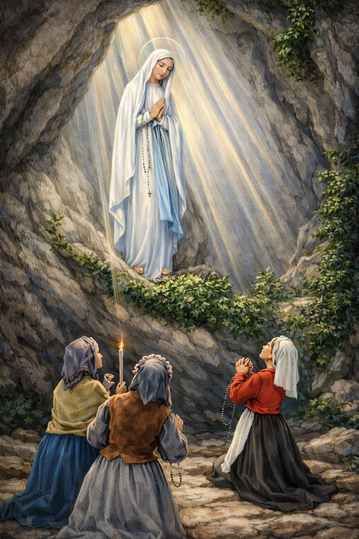 Mothermary0012's tweet photo. Our Lady of Lourdes pray for us https://t.co/G9isxO9KQ4