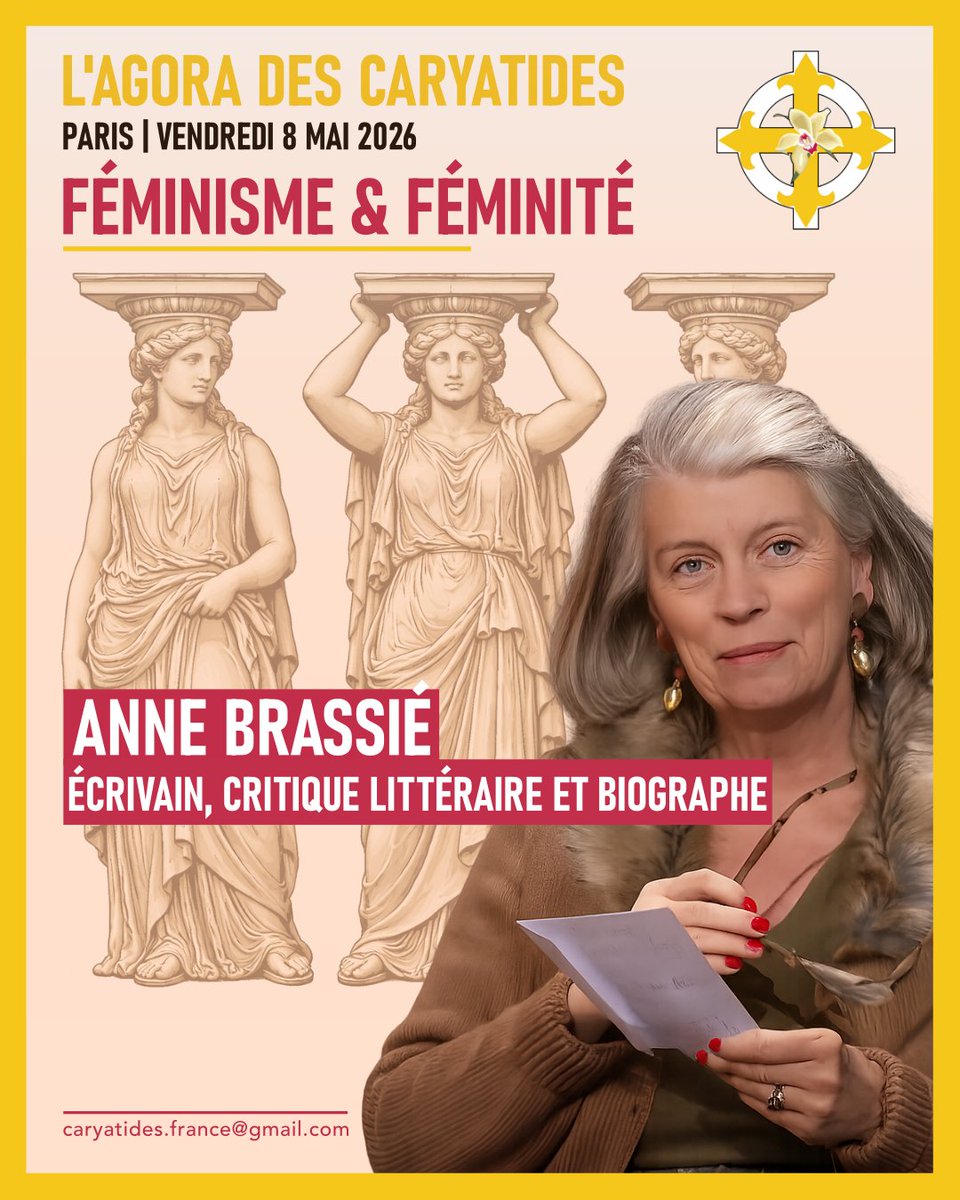 Inscrivez-vous et venez rencontrer Anne Brassié à notre Agora ! 

form.jotform.com/260962845958374

#LesCaryatides #Féminisme #Féminité #Nationalisme