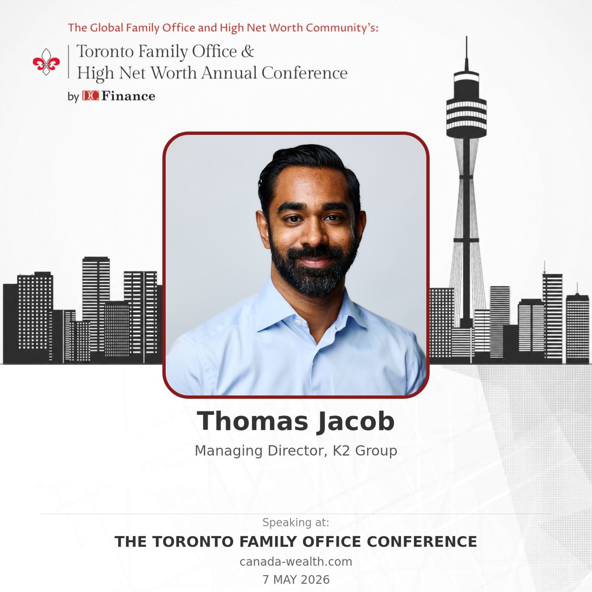 thethomasjacob's tweet photo. Speaking at the Toronto Family Office Conference tomorrow. On the Real Estate Allocation panel - I'll be on the hospitality side, talking about what we've learned operating across Canada and the US.

9:10am. Come find me. @DCfinance https://t.co/Z7o8bOh2c2