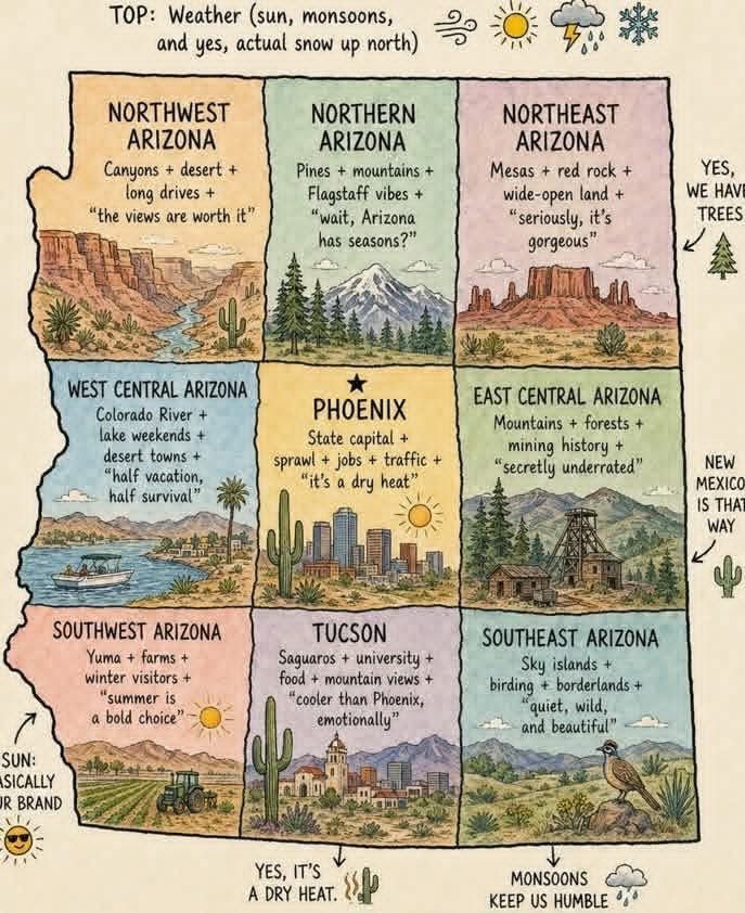 Beez8656's tweet photo. Good morning from Arizona. Sunny with a high of 71°. 😁☀️☕️🌵 https://t.co/0kmHKA3Apf