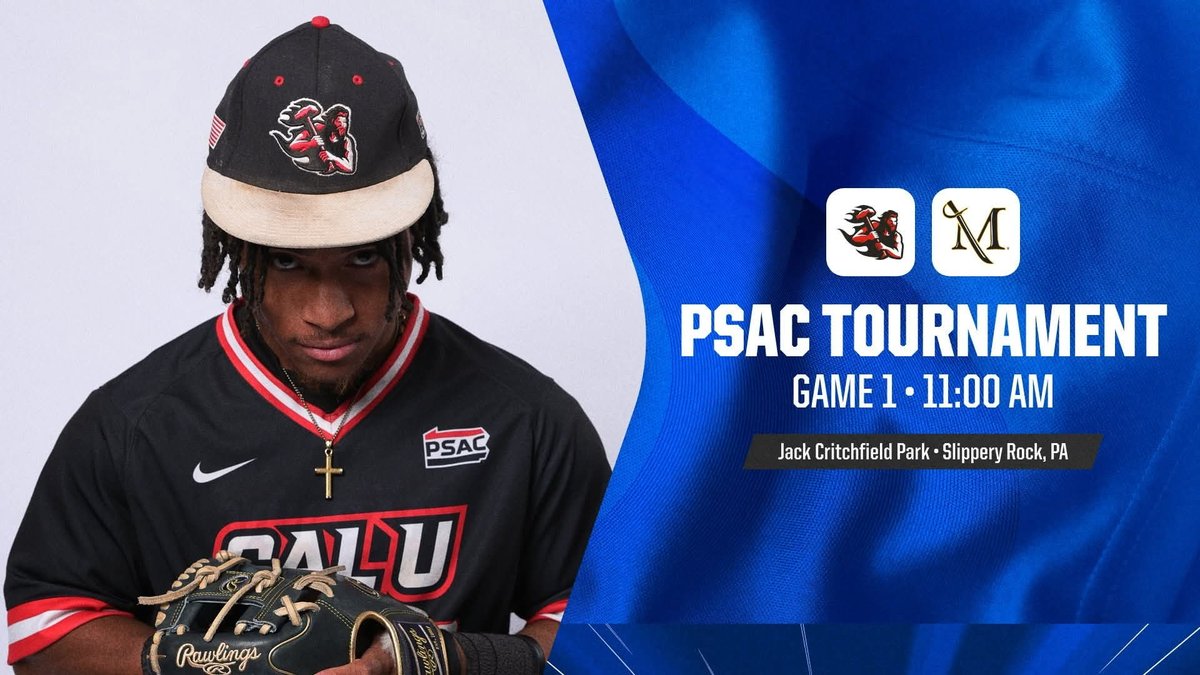 Vulcans_Base's tweet photo. The Vulcans open play in the PSAC Tournament versus Millersville on Wednesday morning!

🗓️ May 6 (Wed)
⌚️ 11AM
🆚 Millersville
📍 Slippery Rock, PA
📺 https://t.co/iXt1weFsz5
🎫 https://t.co/TDNlDofXKQ https://t.co/K7E0JAgrBU