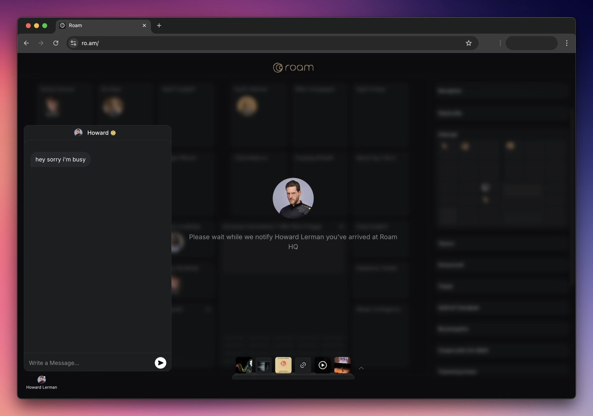 Roam tweet media
