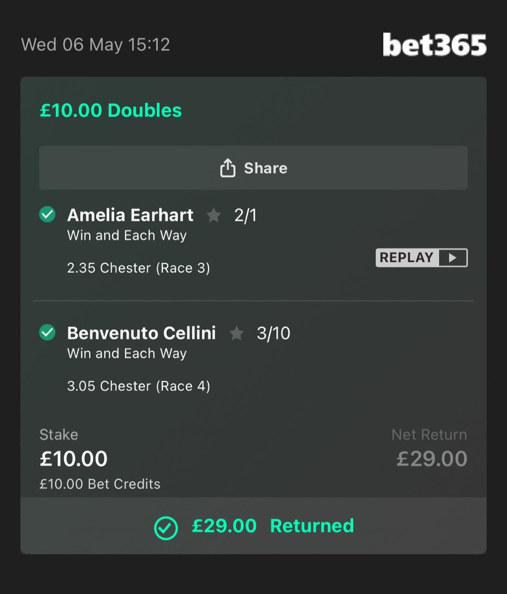 SamuelJRose87's tweet photo. @DFrankcom Simple double for me, thanks for your Insight on Amelia Earheart 🤝 https://t.co/kafztvU4i2