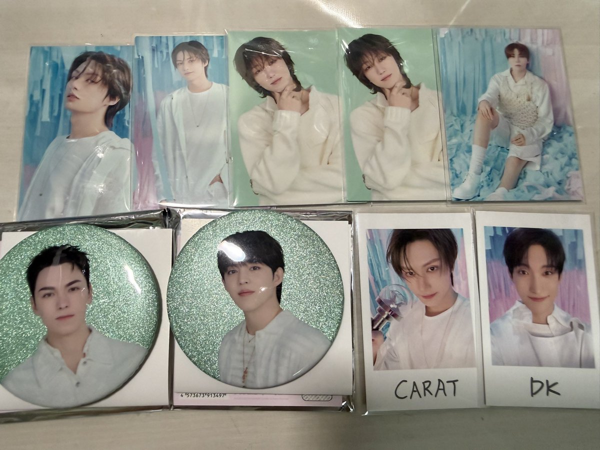PabAgf1's tweet photo. SEVENTEEN セブチ ペンミ ファンミ YAKUSOKU グッズ トレカ 缶バッジ 交換

譲:画像
求:ディノ

まとめての交換を優先させていただきます。
郵送または5月10日popupでの手渡し可能。
なんでも検討させていただきます。
検索からもお気軽にお声掛けください🙇‍♀️ https://t.co/qYLi105wIK