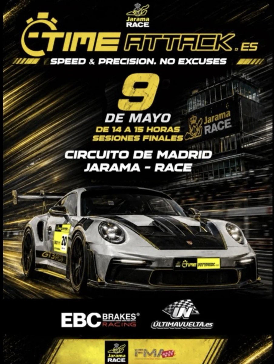 TimeAttack_Es's tweet photo. Día 9 mayo cita en Race Jarama https://t.co/1P94oOjPFW