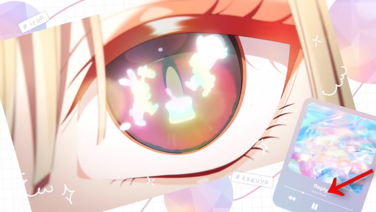 Ahoge2482's tweet photo. ReplyのMVのここに「iroP」ってあるんですけど、いろぴーが歌ったver.もいずれ出るんですかね?
それとも「kaguya(が歌/作詞)&iroP(が作曲)」っていう表記なんですかね……
できれば前者であってくれると嬉しいのですが
#超かぐや姫 https://t.co/buTw25E5cv